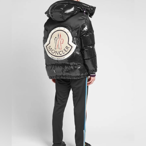 Moncler Genius x Palm Angels Snow Angels Tim puffer down jacket in black NWT - Picture 4 of 9